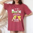 I'm The Bestie Warning Bestie Will Be Drunk Matching Bestie Women's Oversized Comfort T-Shirt Crimson
