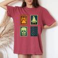 Inscryption Psychological Horror Card Categories Spooky Game Spooky Women's Oversized Comfort T-Shirt Crimson Inscryption Psychological Horror Card Categories Spooky Game Spooky Women's Oversized Comfort T-Shirt Crimson