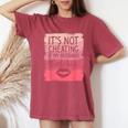 It's Not Cheating If My Husband Watches Sarcasm Humor Wife Women's Oversized Comfort T-Shirt Crimson