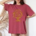 Just Be Kind Tree Antibullying Kindness Bully Women's Oversized Comfort T-shirt Crimson