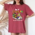 Be A Kind Sole Autism Awareness Puzzle Shoes Be Kind Women's Oversized Comfort T-shirt Crimson