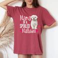 Mama Of A Spoiled Maltese Happy Floral Dog Women's Oversized Comfort T-shirt Crimson