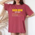 Marching Band Mom Sayings For Mothers Women's Oversized Comfort T-Shirt Crimson