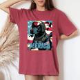 Merica Patriotic Black Labrador 4Th Of July Duck Hunting Women's Oversized Graphic Print Comfort T-shirt Crimson
