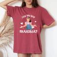 MsRachel Preschool Mom Dad Can You Say Grandma Women's Oversized Comfort T-Shirt Crimson