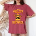 Nacho Average Michael Personalized Name Funny Taco Women Oversized Print Comfort T-shirt Crimson