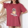 Owl Lover Owl Art Owl Women's Oversized Comfort T-Shirt Crimson