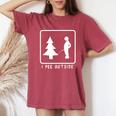 I Pee Outside Sarcastic Camping For Campers Women's Oversized Comfort T-Shirt Crimson