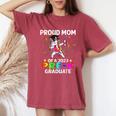 Proud Mom Of A Class Of 2023 Prek Graduate Unicorn Women's Oversized Comfort T-shirt Crimson