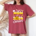 Proud Mom Of A Class Of 2024 Graduate Senior Graduation Women's Oversized Comfort T-Shirt Crimson