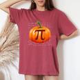 Pumpkin Pie Math I Halloween Thanksgiving Pi Day Halloween Women's Oversized Comfort T-Shirt Crimson