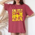 Retro In My Softball Mom Era Mama Boy Women's Oversized Comfort T-Shirt Crimson