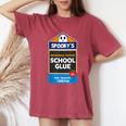 School Glue Halloween Costume For Teachers Students Women's Oversized Comfort T-Shirt Crimson
