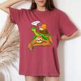 Sloth Turtle Snail Humor Cute Animal Lover Women's Oversized Comfort T-Shirt Crimson