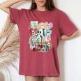 In My Spooky Era Groovy Hippie Halloween Ghost Women's Oversized Comfort T-Shirt Crimson
