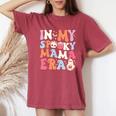 In My Spooky Mama Era Halloween Groovy Witchy Spooky Mom Women's Oversized Comfort T-Shirt Crimson