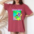 Trashy Waifu Bootleg Rap Vibes 90S Aesthetic Cloud Rap Women's Oversized Comfort T-Shirt Crimson