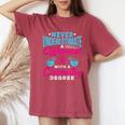 Never Underestimate A Woman With A Chemistry Degree Chemist Women's Oversized Comfort T-Shirt Crimson