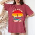 Vintage Retro Summer Fishing Missouri Lake Of The Ozarks Women's Oversized Comfort T-Shirt Crimson