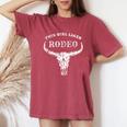 Western Country This Girl Likes Rodeo Howdy Vintage Cowgirl Women's Oversized Comfort T-shirt Crimson