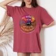 He Who Is Without Sin Let Him Cast The First Stone Be Kind Women's Oversized Comfort T-shirt Crimson