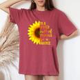 In A World Full Of Grandmas Be A Nonnie With Sunflower Women's Oversized Comfort T-shirt Crimson