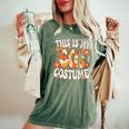 This Is My 60S Costume Groovy Peace Hippie 60'S Theme Party Women's Oversized Comfort T-Shirt Moss