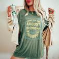 August 1990 33Rd Birthday 33 Year Old Women's Oversized Comfort T-Shirt Moss