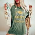 Aunt Senior 2024 Proud Aunt Of A Class Of 2024 Graduate Women's Oversized Comfort T-shirt Moss