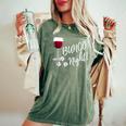 Bunco Night Wine Dice T Women's Oversized Comfort T-Shirt Moss