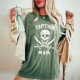 Captain Mom Pirate For Family Pirate Women's Oversized Comfort T-Shirt Moss