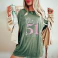 Chapter 51 Est 1972 51St Birthday For Ladies Women's Oversized Comfort T-Shirt Moss