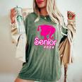 Class Of 2024 Senior Pink Seniors 2024 Girls Women's Oversized Comfort T-Shirt Moss