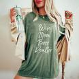 Cute Real Estate For Mother's Day Wife Mom Boss Realtor Women's Oversized Comfort T-Shirt Moss
