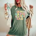In My Dance Teacher Era Cute Back To School Dance Instructor Women's Oversized Comfort T-Shirt Moss
