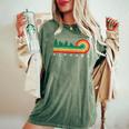 Evergreen Vintage Stripes Alphaba Mississippi Women's Oversized Comfort T-Shirt Moss