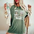 First Coffee Then Data I'am Earning A Break School Education Women's Oversized Comfort T-Shirt Moss