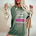 Foreign Host Family Mom Cool Exchange Student Women's Oversized Comfort T-Shirt Moss