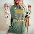 Science Physicist Chemist Teacher Vintage Women's Oversized Comfort T-Shirt Moss