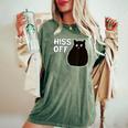 Hiss Off Women's Oversized Comfort T-Shirt Moss