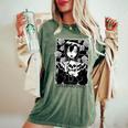 Goth Girl Skull Gothic Anime Aesthetic Horror Aesthetic Women's Oversized Comfort T-Shirt Moss Goth Girl Skull Gothic Anime Aesthetic Horror Aesthetic Women's Oversized Comfort T-Shirt Moss