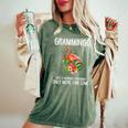 Grammingo Like An Grandma Only Awesome Floral Women's Oversized Comfort T-shirt Moss