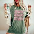 Howdy Rodeo Women Vintage Western Country Southern Cowgirl Women's Oversized Comfort T-shirt Moss