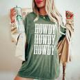 Howdy Rodeo Western Country Southern Cowgirl Cowboy Vintage Women's Oversized Comfort T-shirt Moss