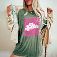 Howdy Southern Western Girl Country Rodeo Pink Cowgirl Retro Women's Oversized Comfort T-Shirt Moss