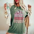 Howdy Vintage Rodeo Western Country Southern Cowgirl Outfit Women's Oversized Comfort T-shirt Moss