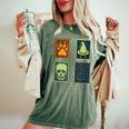 Inscryption Psychological Horror Card Categories Spooky Game Spooky Women's Oversized Comfort T-Shirt Moss Inscryption Psychological Horror Card Categories Spooky Game Spooky Women's Oversized Comfort T-Shirt Moss