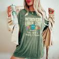 Introvert Shy Antisocial Horror Story Quote Of Workinggroup Antisocial Women's Oversized Comfort T-Shirt Moss