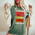 If It Involves Horror Movies Pizza And A Couch Count Me In Movies Women's Oversized Comfort T-Shirt Moss
