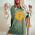 Matching Big Little Greek Reveal Sorority Family Sunflower Women's Oversized Comfort T-shirt Moss